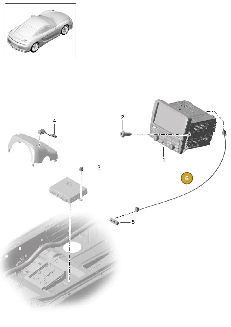 7PP971324B — Porsche Cayman GT4 (2015-2016) diagram p45911000, position 6