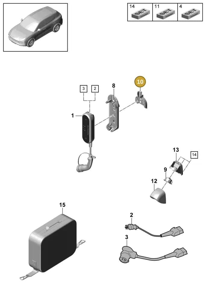 7PP971605 — Porsche Cayenne (2017-2023) diagram p51901190, position 10