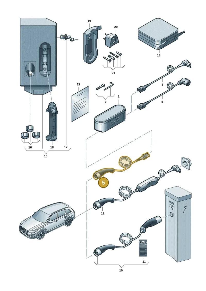 7PP971676B — Audi Q7 (2015-2025) diagram 859970001, position 5