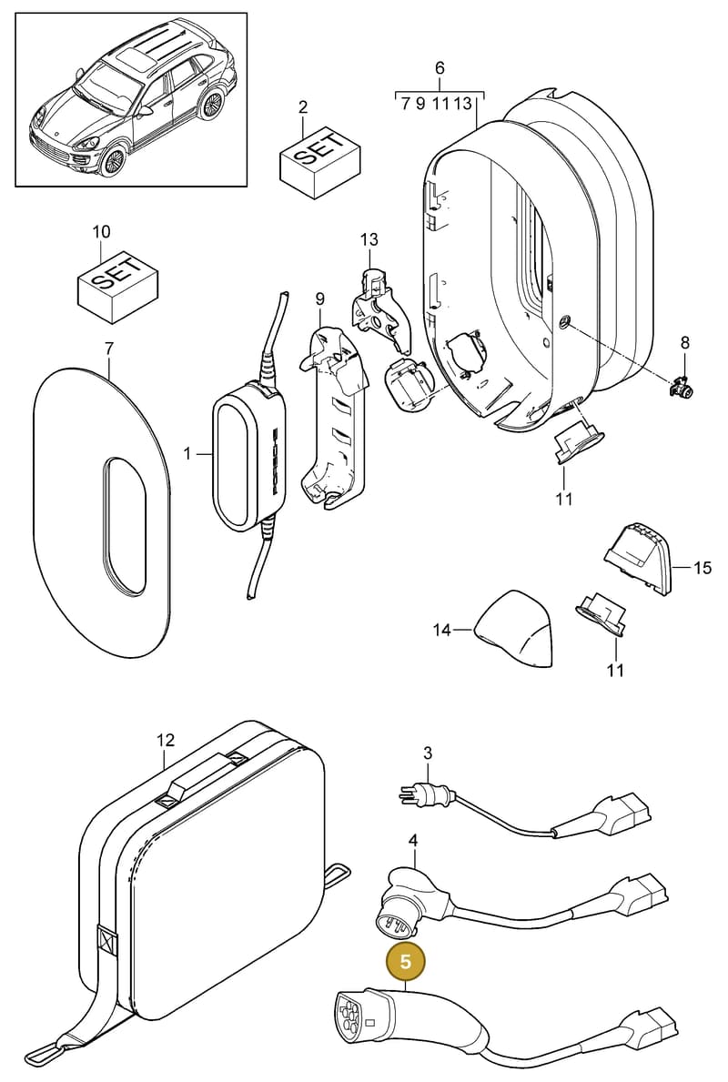 7PP971676C — Porsche Cayenne (2010-2018) diagram p37901055, position 5