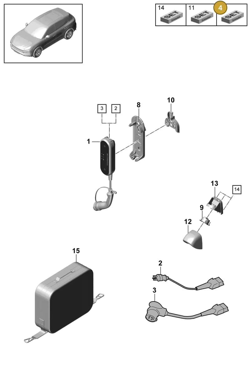 7PP971676CF — Porsche Cayenne (2017-2023) diagram p51901190, position 4