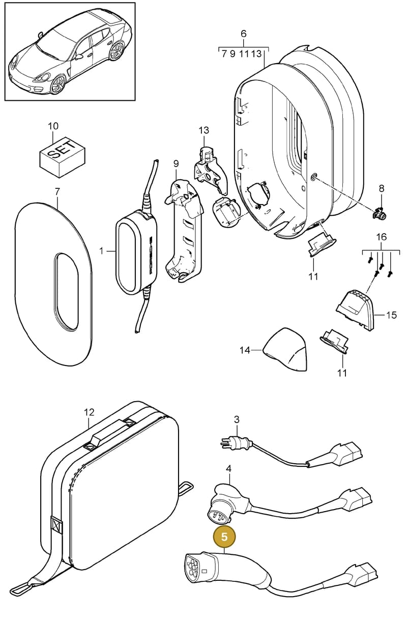 7PP971676S — Porsche Panamera (2009-2016) diagram p35901050, position 5