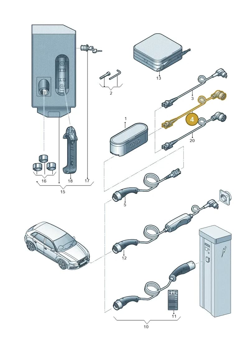 7PP971678AP — Audi A3 Sportback (2012-2016) diagram 745971600, position 4