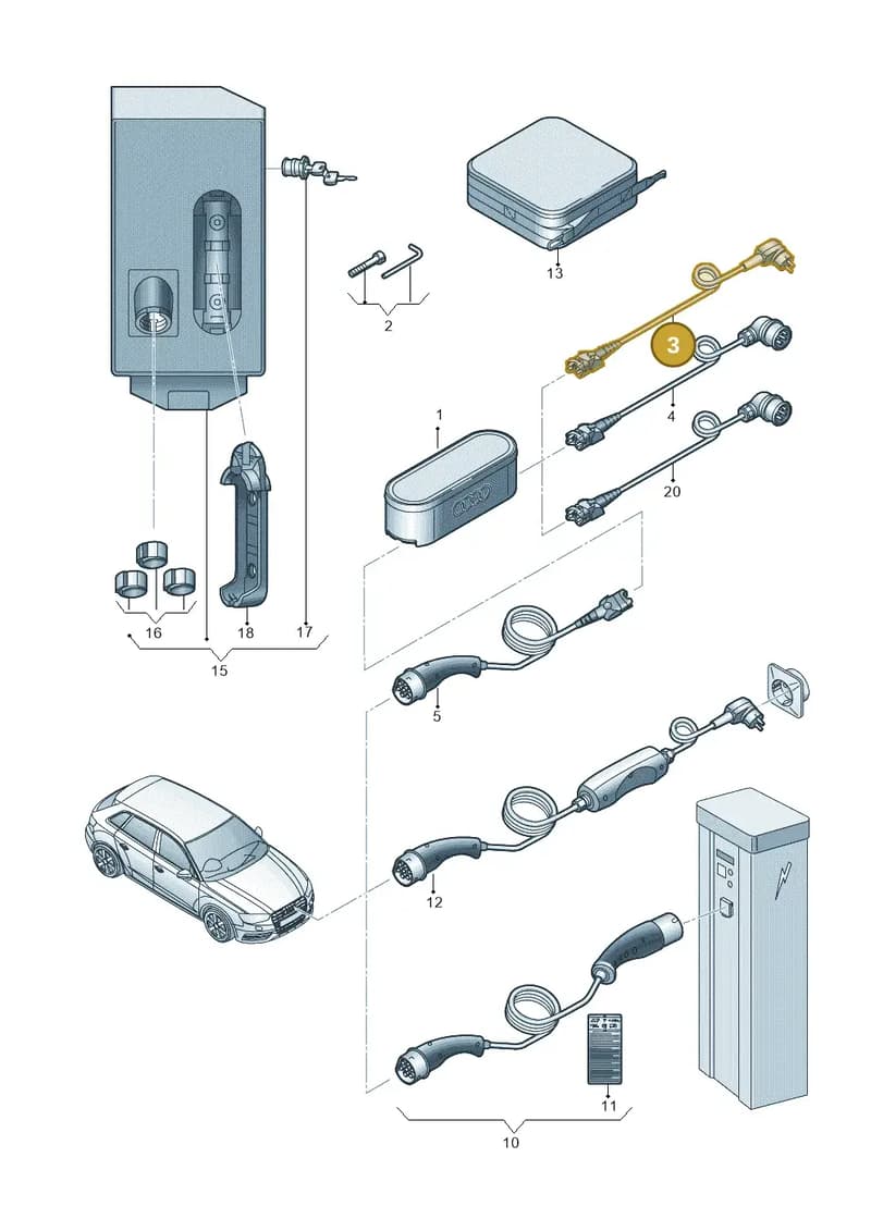 7PP971678B — Audi A3 Sportback (2012-2016) diagram 745971600, position 3
