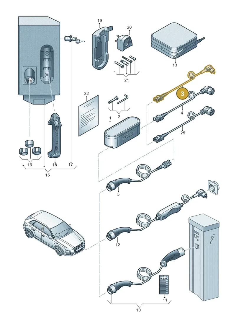 7PP971678B — Audi A3 Sportback (2016-2020) diagram 890970000, position 3