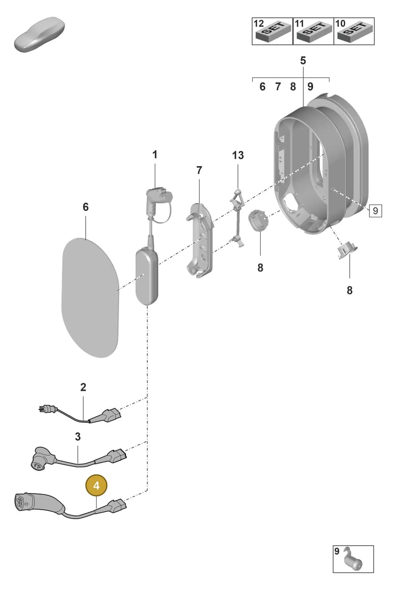 7PP971678DL — Porsche Panamera (2020-2023) diagram p58901050, position 4
