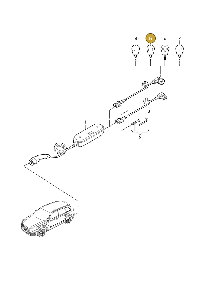 7PP971678FT — Audi 1J0 platform diagram 198970150, position 5