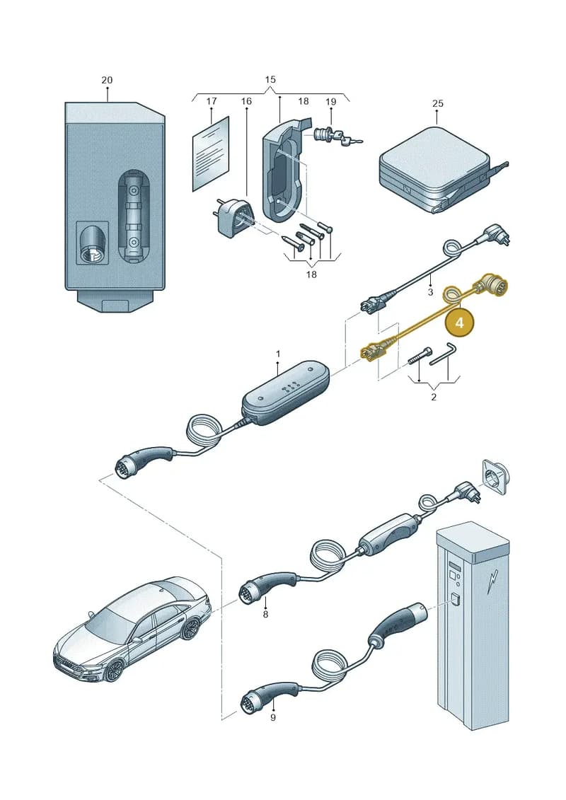 7PP971678GD — Audi A6 (2018-2025) diagram 838970000, position 4
