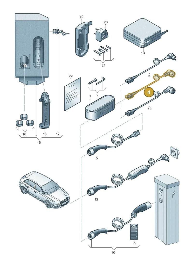 7PP971678Q — Audi A3 Sportback (2016-2020) diagram 890970000, position 4