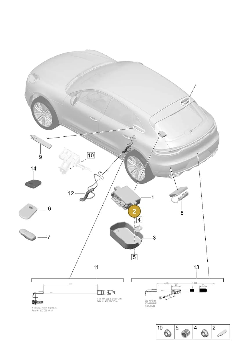 7PP971952 — Porsche Macan (2018-2022) diagram p52901070, position 2