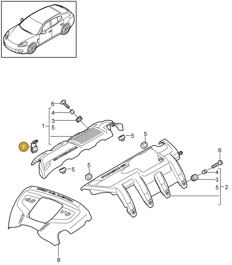 7PP972487 — Porsche Panamera (2009-2016) diagram p35103030, position 7