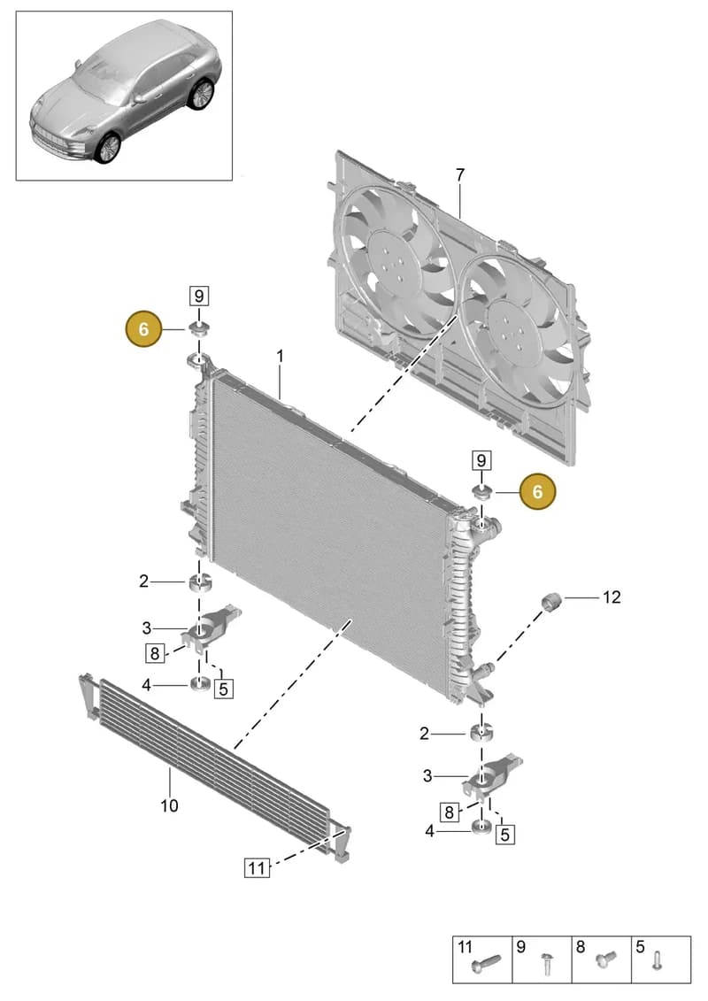 8K0121275C — Porsche Macan R4 TFSI (2018-) diagram p52000116, position 6