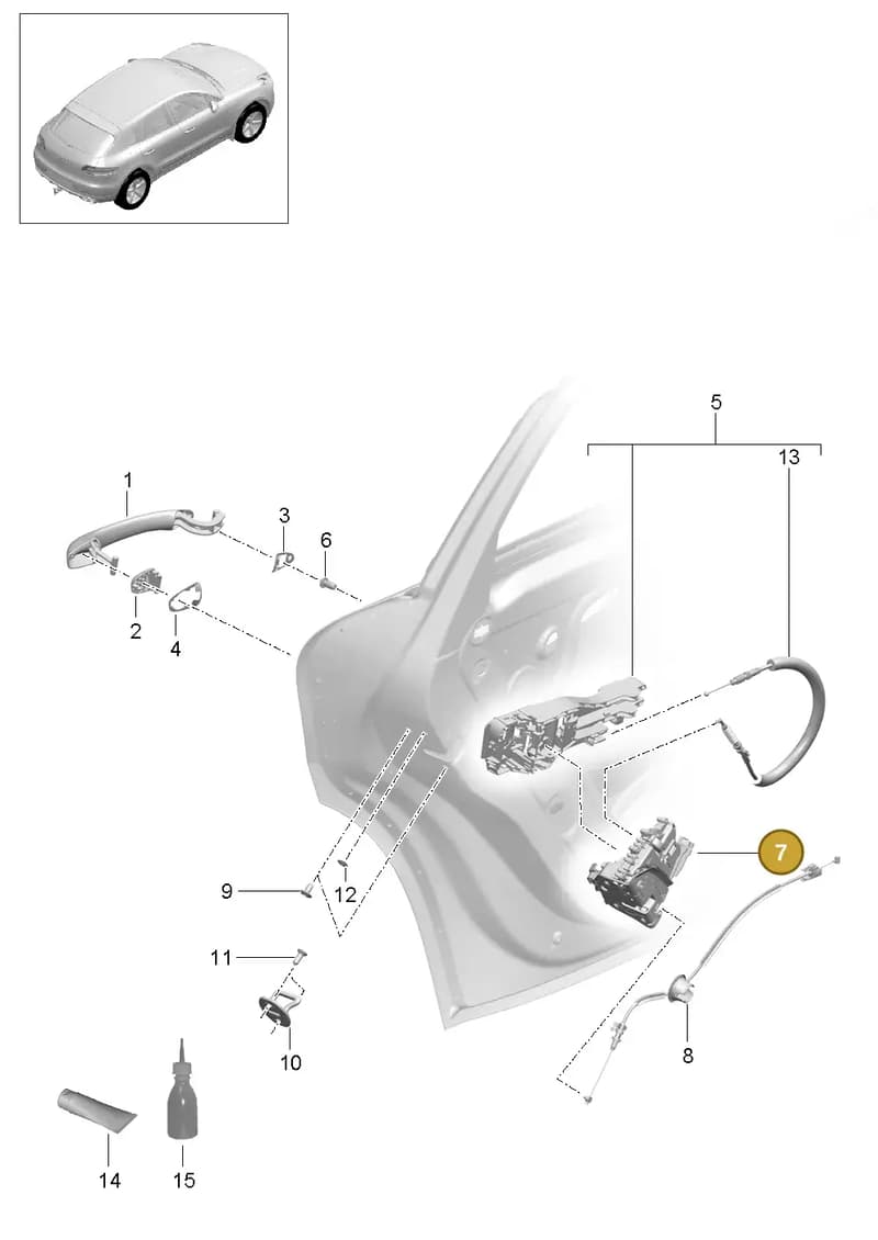 8K0839015F — Porsche Macan GTS (2013-2018) diagram p44804015, position 7