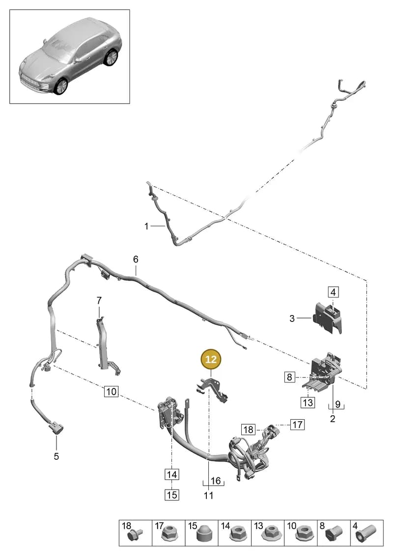 8K0971502AB — Porsche Macan R4 TFSI (2018-) diagram p52902065, position 12
