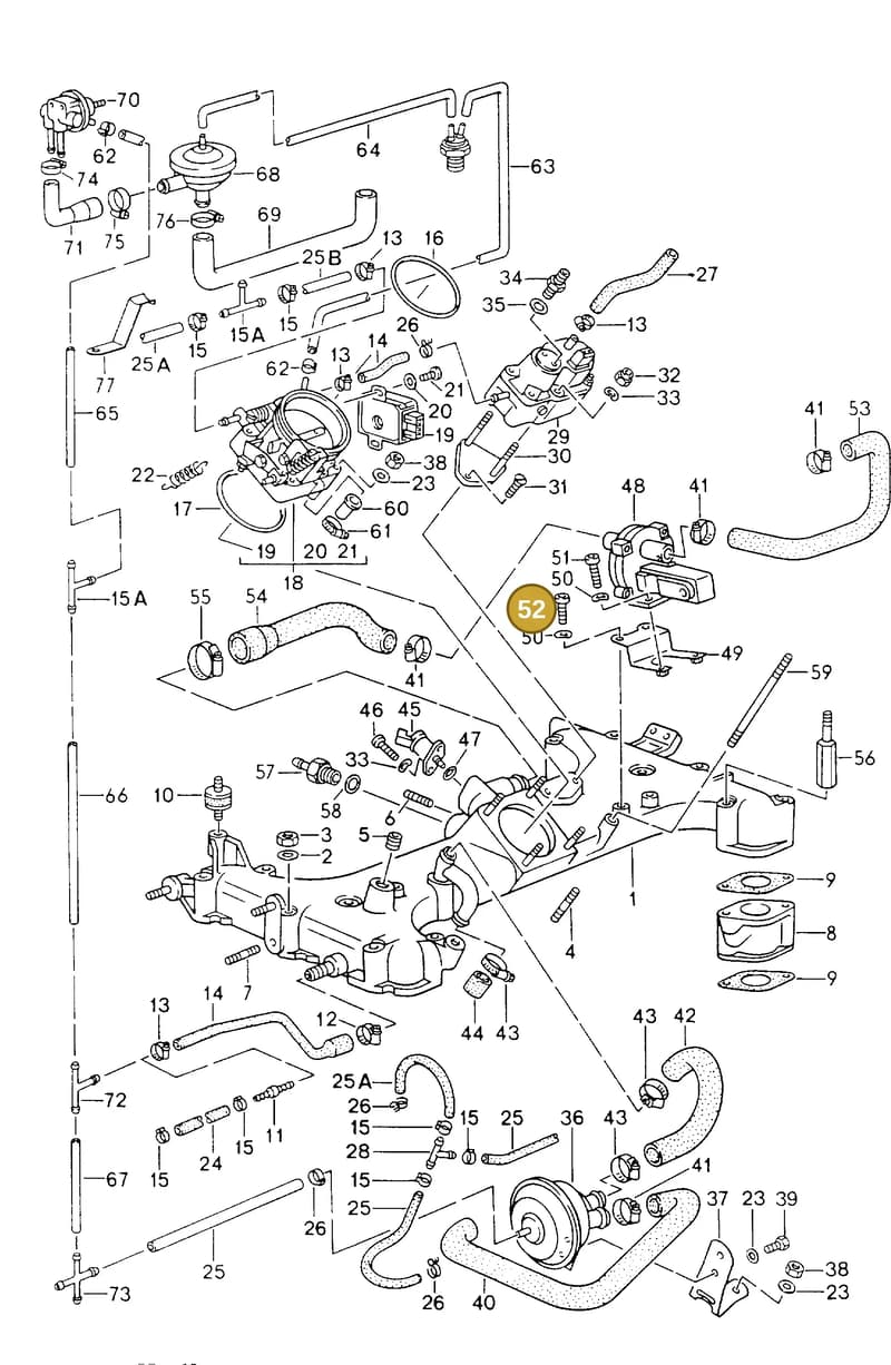 90006700803 — Porsche Carrera 4 Coupe (1988-1994) diagram p13107020, position 52
