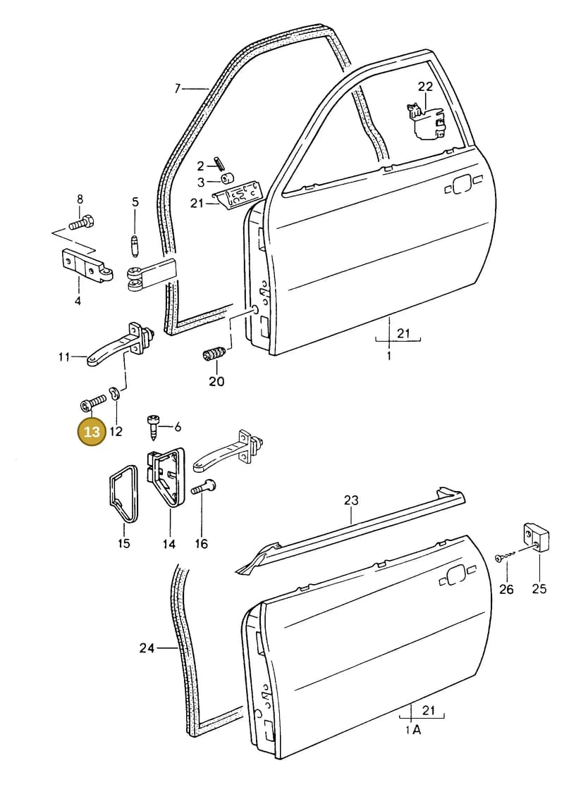 90006700803 — Porsche Coupe (1991-1995) diagram p15804000, position 13