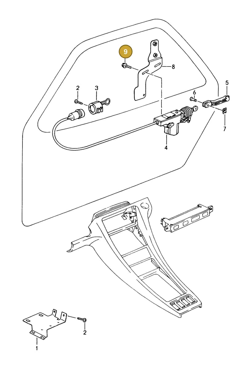 90006700803 — Porsche GTS Coupe (1991-1995) diagram p16804010, position 9