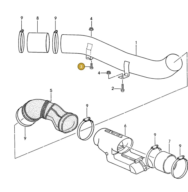 90006700803 — Porsche Carrera 4 Cabrio (1993-1998) diagram p17202020, position 3