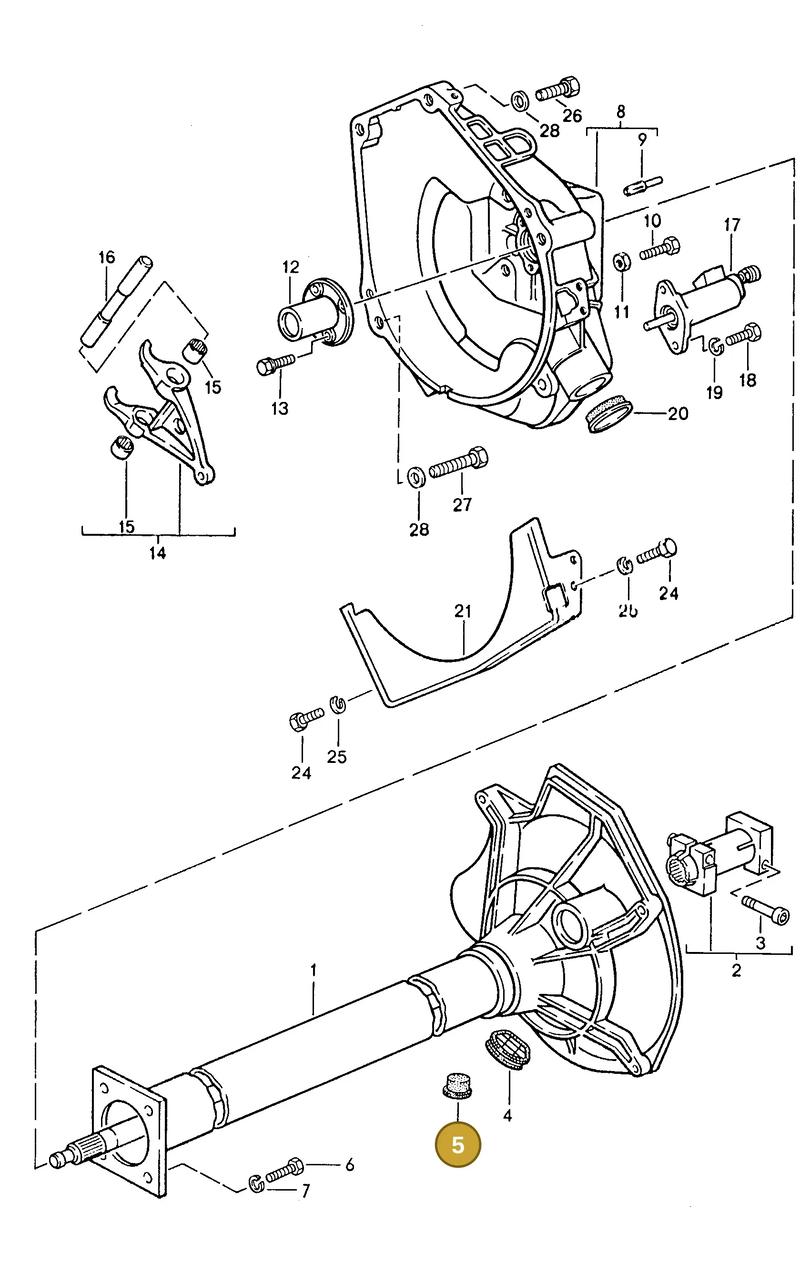 90006736201 — Porsche S Coupe (1985-1988) diagram p09301000, position 5