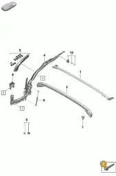 90007552101 Porsche Bolt with Washer