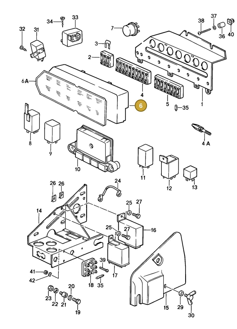 9000760250C — Porsche Carrera Cabrio (1986-1989) diagram p12902000, position 6