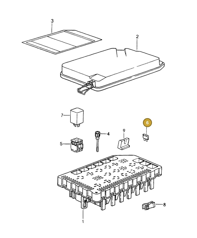9000760250C — Porsche Carrera 4 Coupe (1988-1994) diagram p13902000, position 6