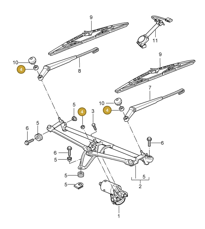 90007606402 — Porsche GT3 RS (2006-2011) diagram p29904000, position 4