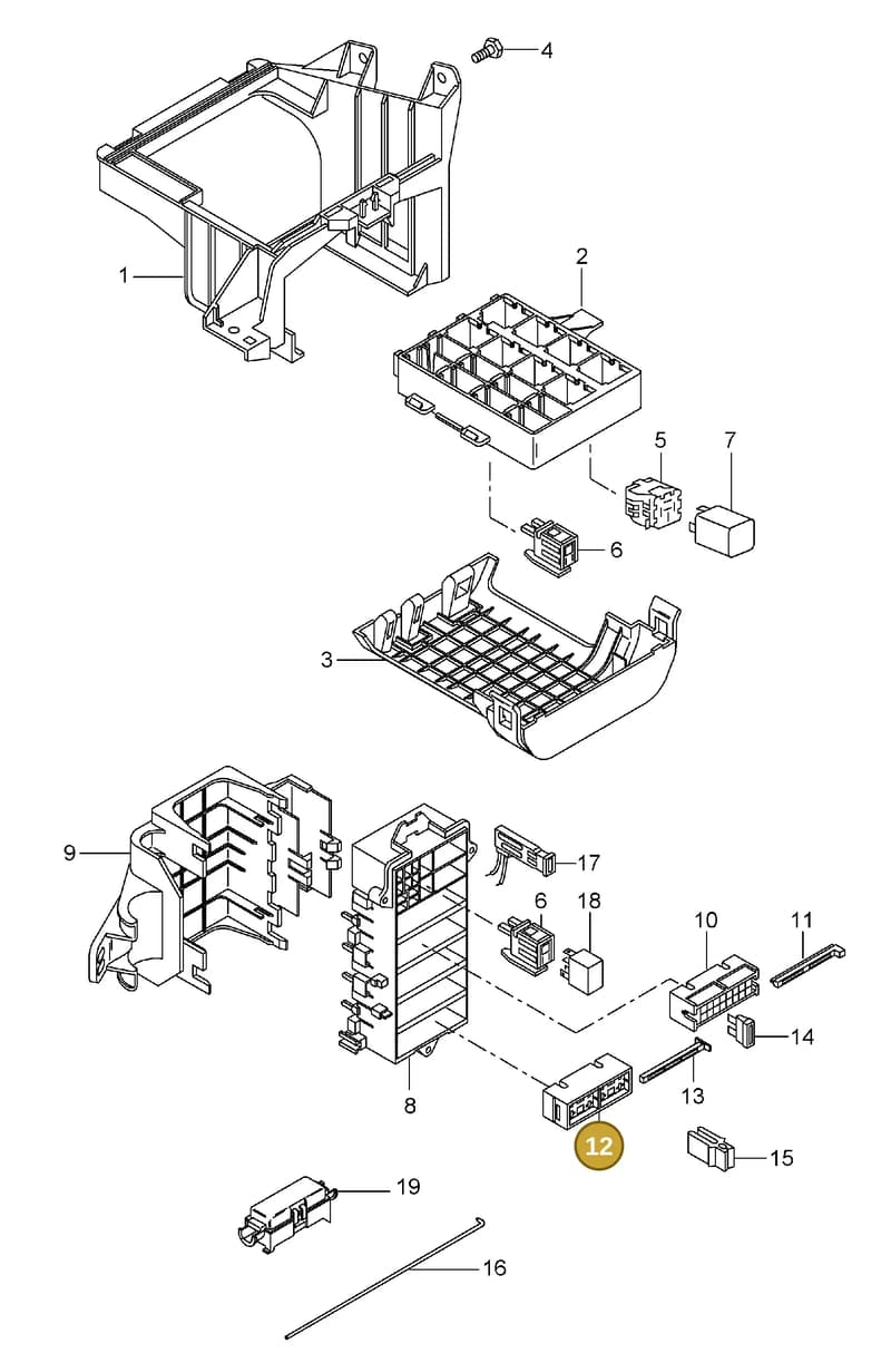 90008412302 — Porsche Carrera 4 Cabrio (2004-2008) diagram p26902000, position 12