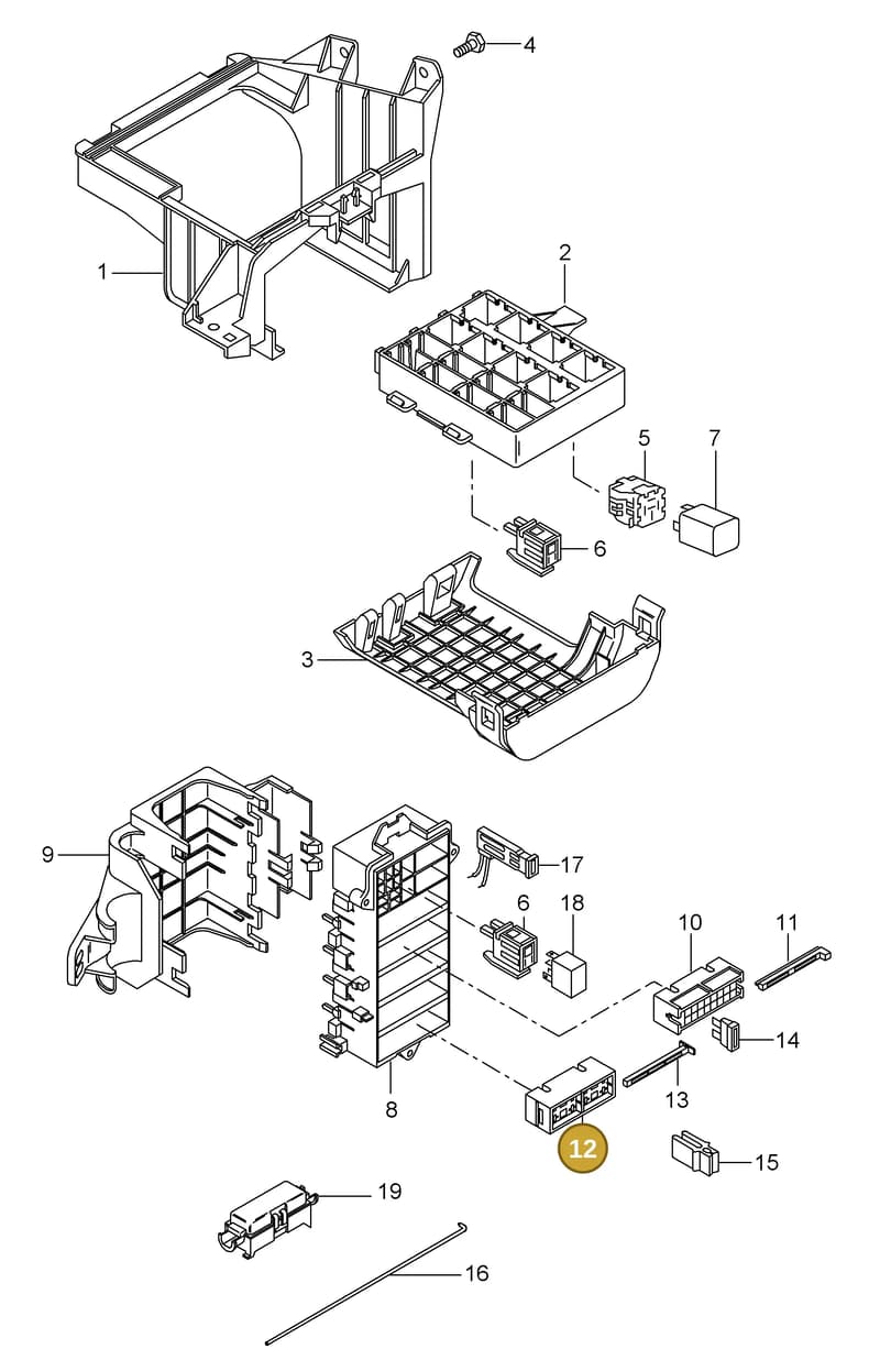 90008412302 — Porsche GT3 RS (2006-2011) diagram p29902000, position 12