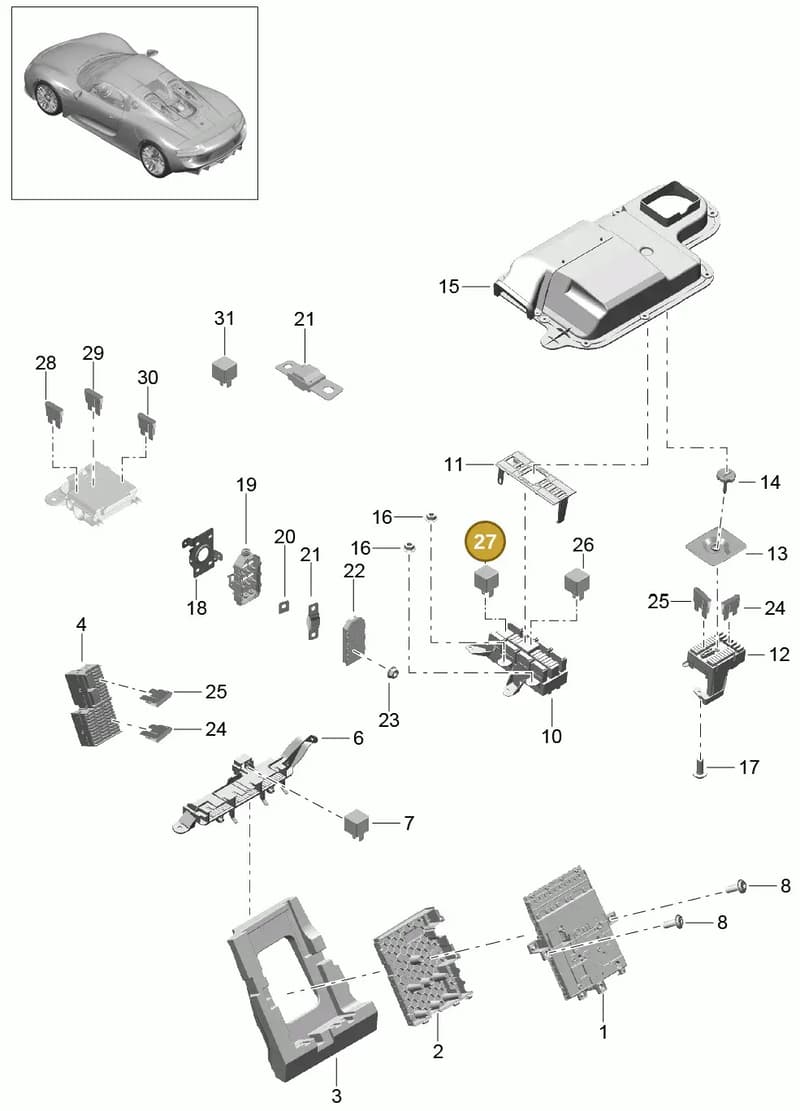 90008412302 — Porsche 918 Spyder (2014-2015) diagram p43902000, position 27
