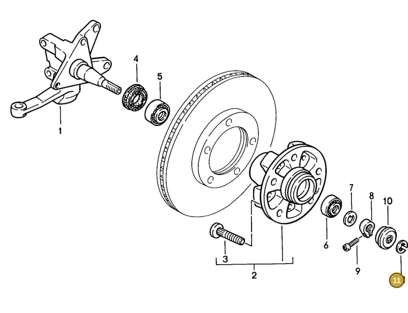 90011600309 — Porsche S Coupe (1985-1988) diagram p09401010, position 11