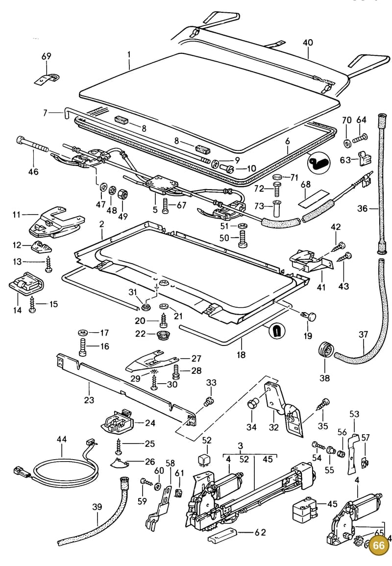90011600309 — Porsche S Coupe (1985-1988) diagram p09811005, position 66