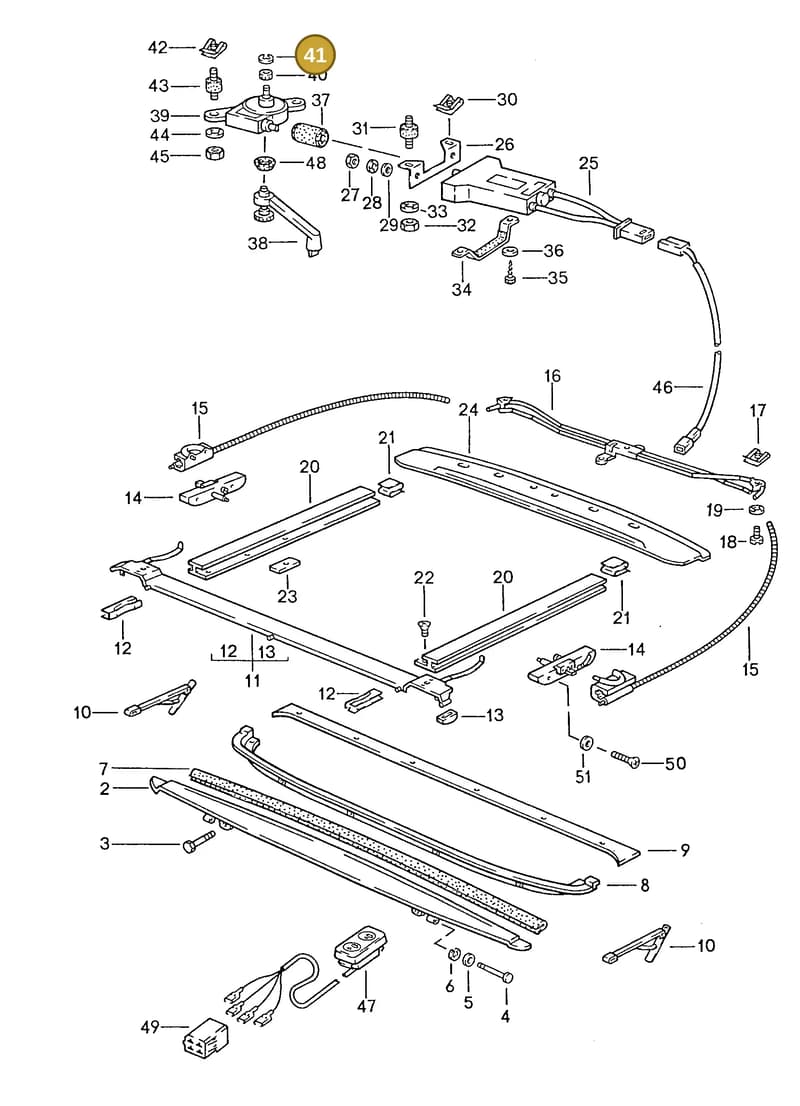 90011600309 — Porsche GT Coupe (1986-1991) diagram p11811005, position 41