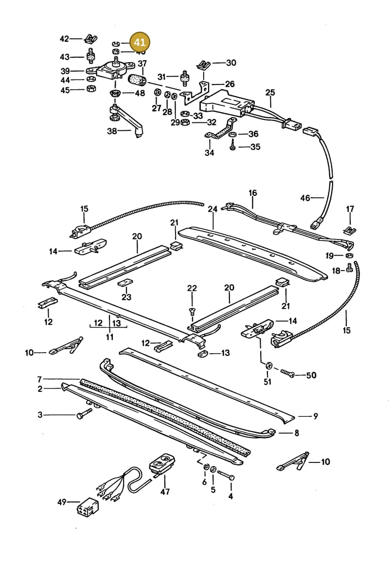 90011600309 — Porsche GTS Coupe (1991-1995) diagram p16811000, position 41