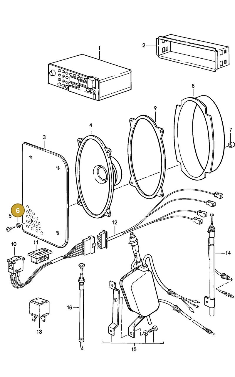 90015102801 — Porsche S Coupe (1985-1988) diagram p09003000, position 6