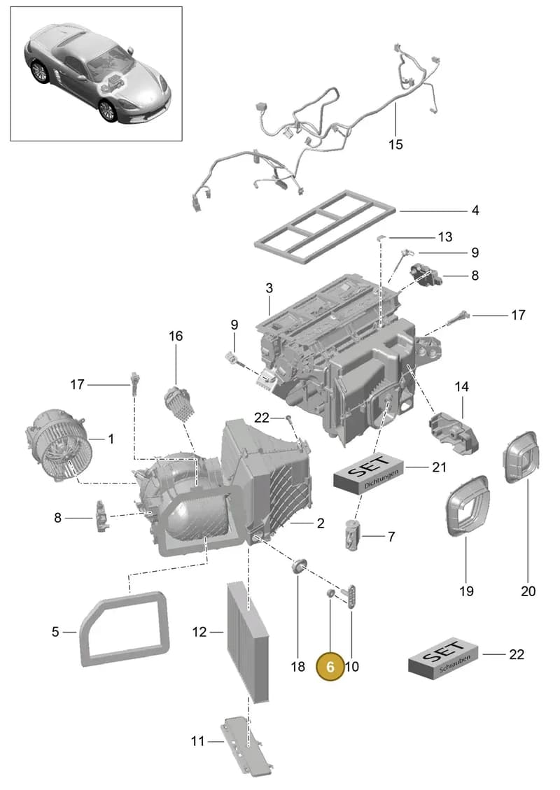 90037701809 — Porsche Boxster (2016-2019) diagram p48813010, position 6