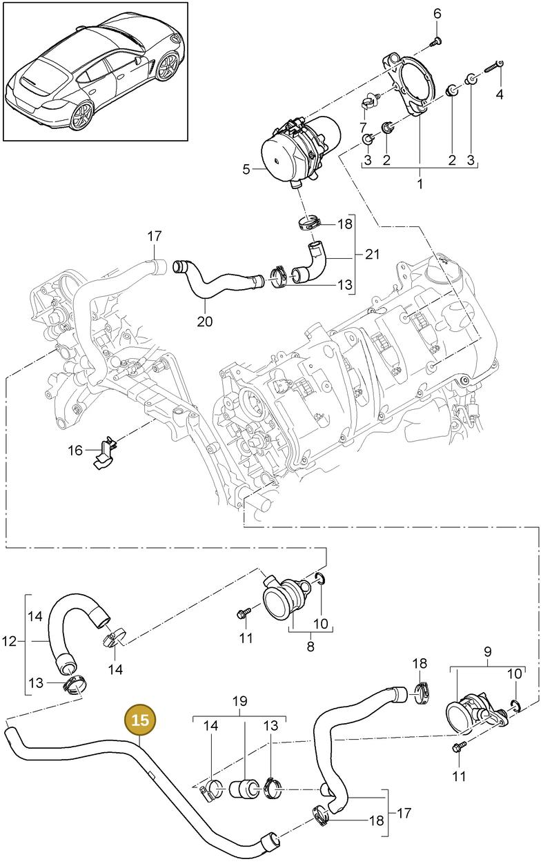 90037803601 — Porsche Panamera (2009-2016) diagram p35108000, position 15