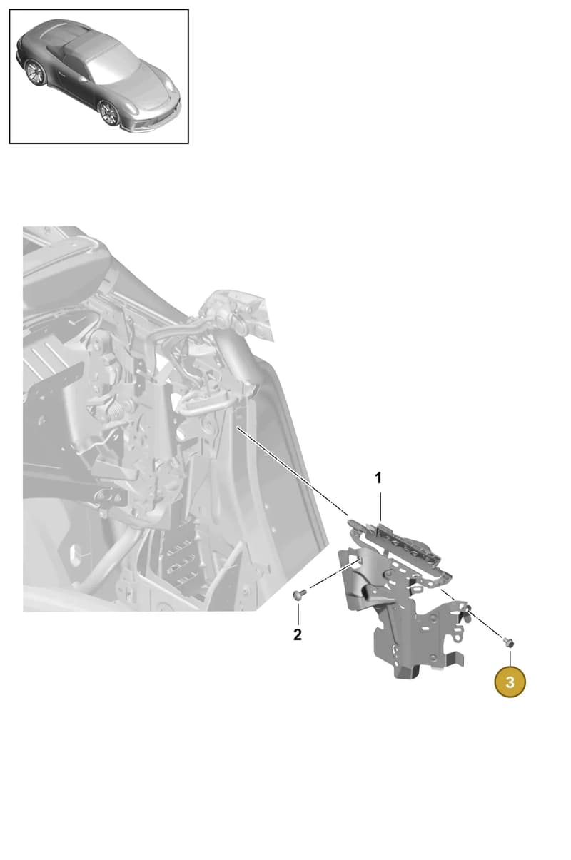 90037807401 — Porsche 911 (2013-2020) diagram p41811400, position 3