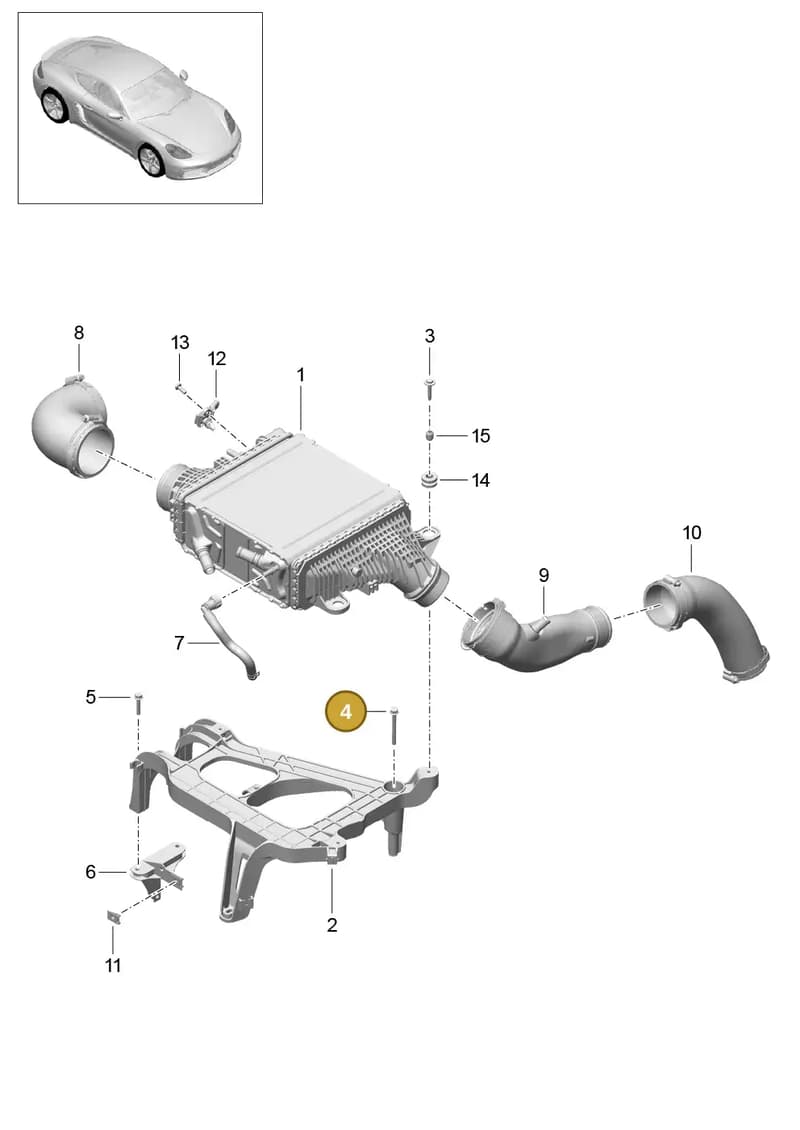 90037811101 — Porsche Cayman (2016-2019) diagram p50107020, position 4