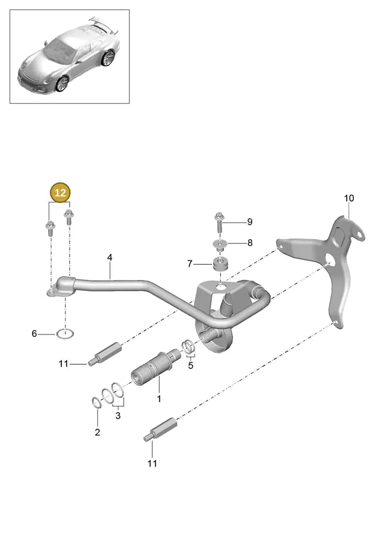 90038527609 — Porsche 911 (2013-2020) diagram p41102020, position 12