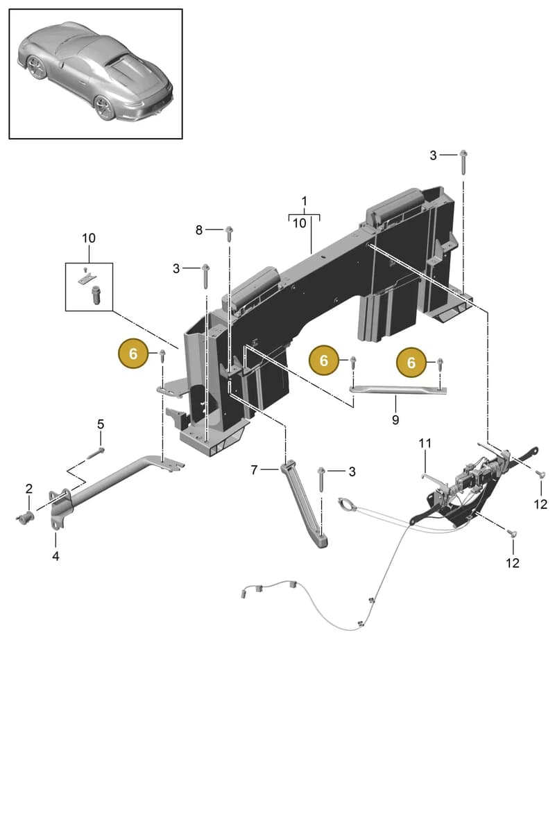 90038527801 — Porsche 911 (2013-2020) diagram p41000001, position 6