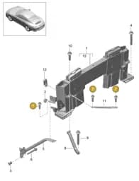90038527801 Porsche Hexagon Head Bolt