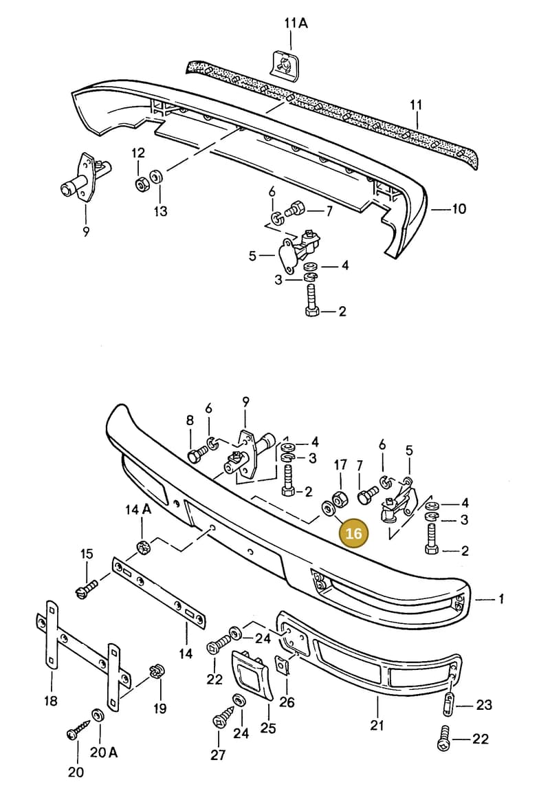 90091000702 — Porsche Coupe (1988-1991) diagram p14802000, position 16