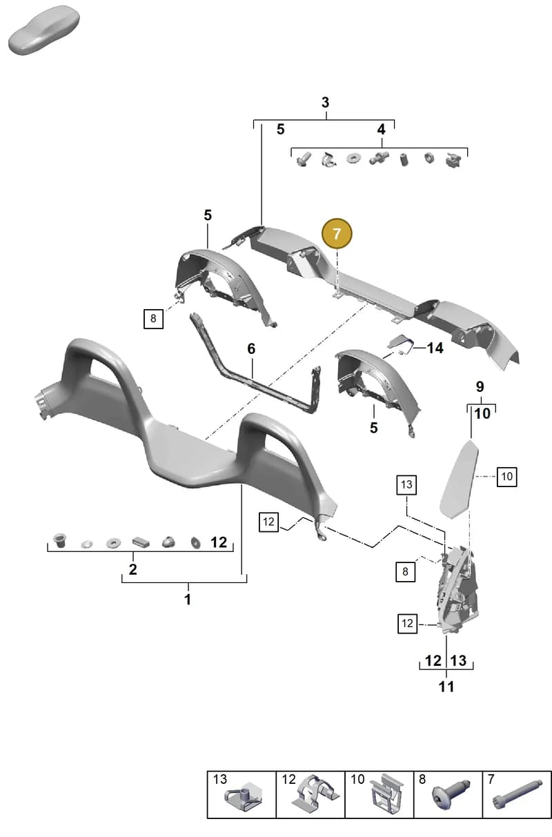 90097601101 — Porsche Boxster Spyder (2019-2020) diagram p54807300, position 7