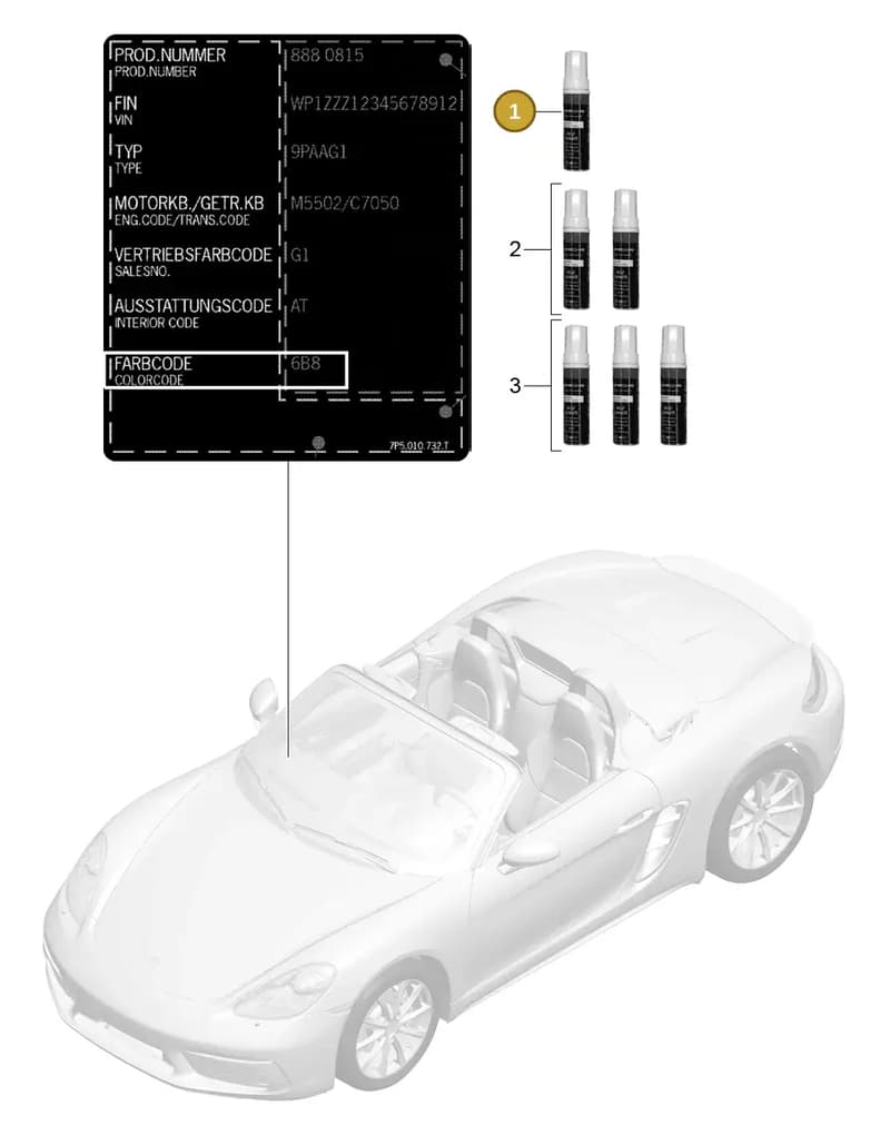 9110959322184A — Porsche Boxster (2016-) diagram p48004000, position 1