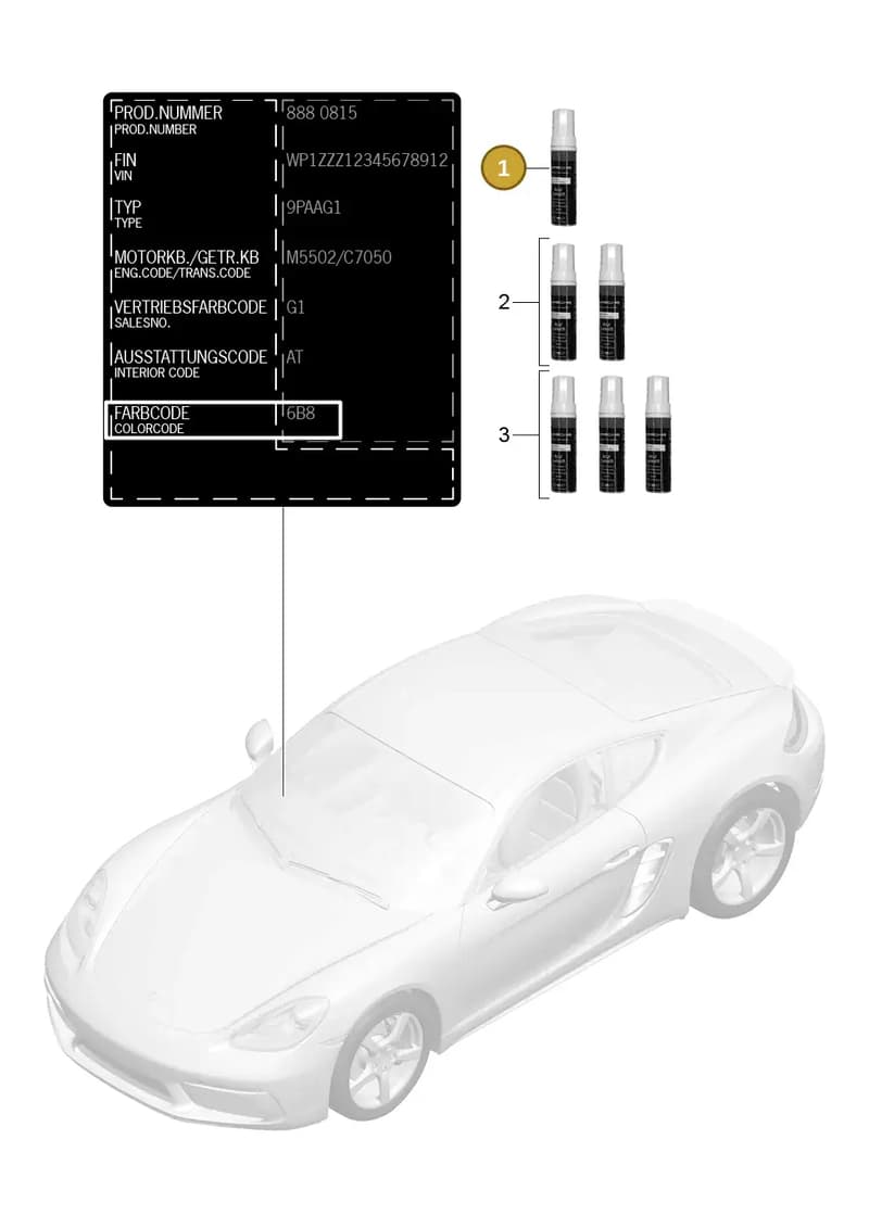 9110959322184A — Porsche Cayman (2016-) diagram p50004000, position 1
