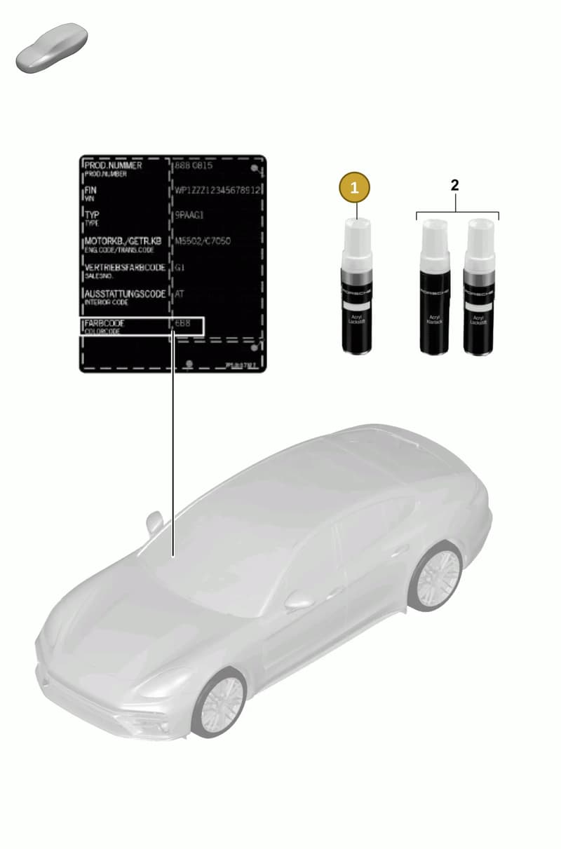 91109593221M3C — Porsche Panamera (2020-2023) diagram p58004000, position 1