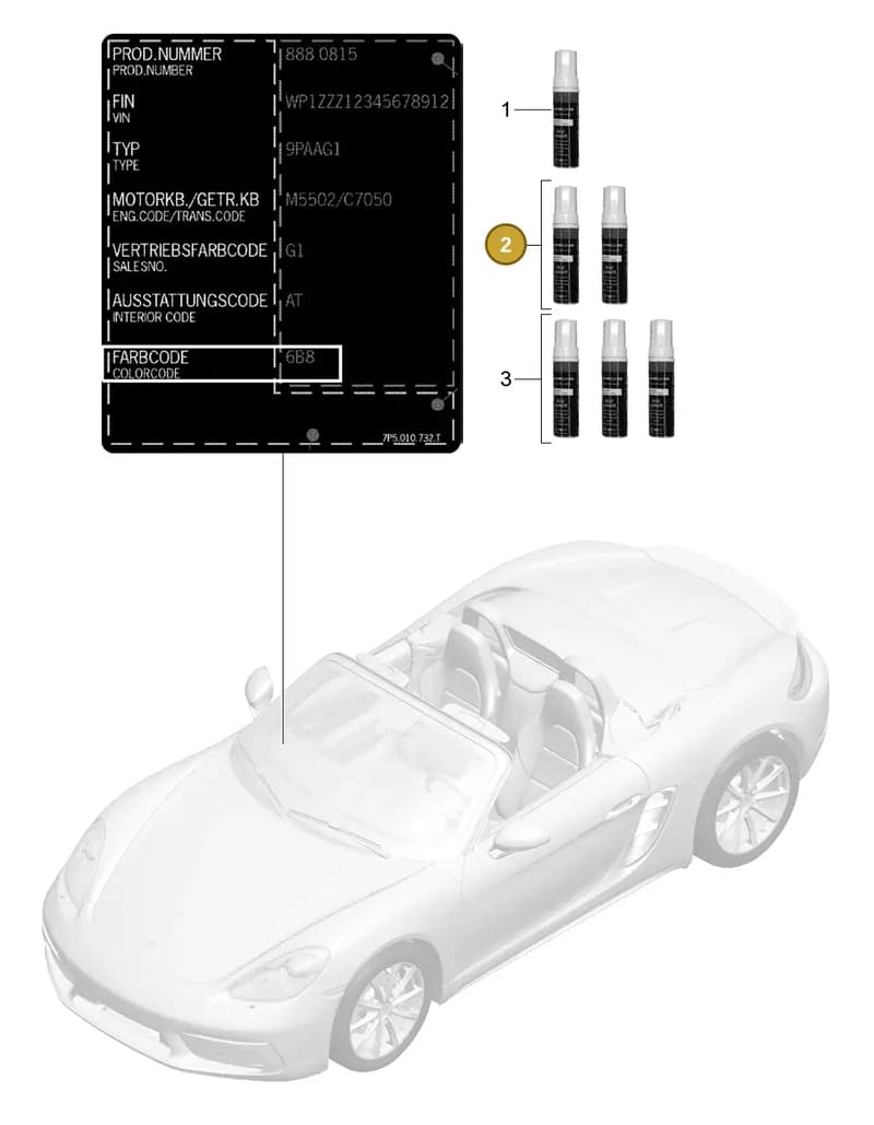 91109593323M5E — Porsche Boxster (2016-) diagram p48004000, position 2