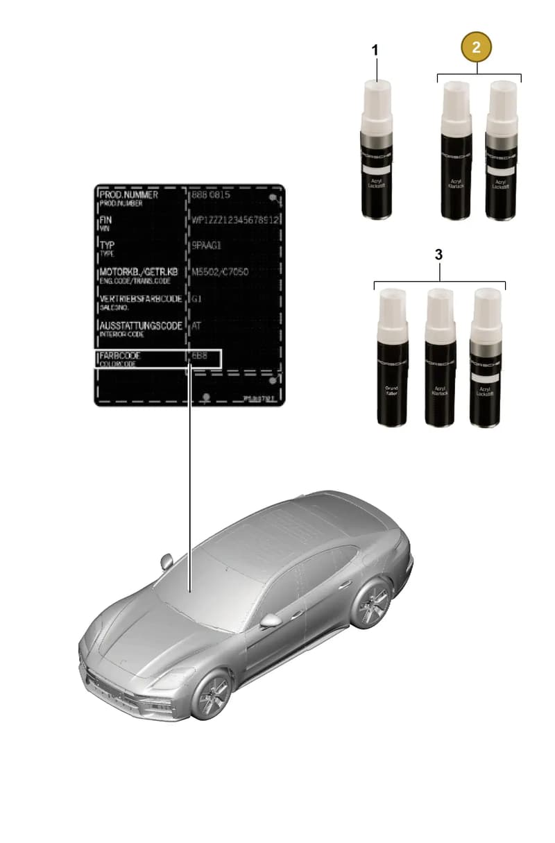 91109593323Y9T — Porsche Panamera (2023-) diagram p62020000, position 2