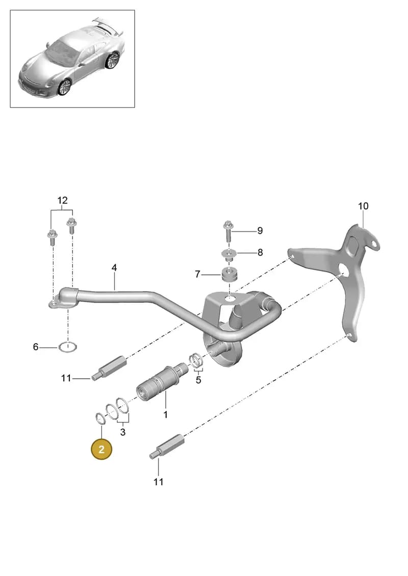 91810241100 — Porsche 911 (2013-2020) diagram p41102020, position 2